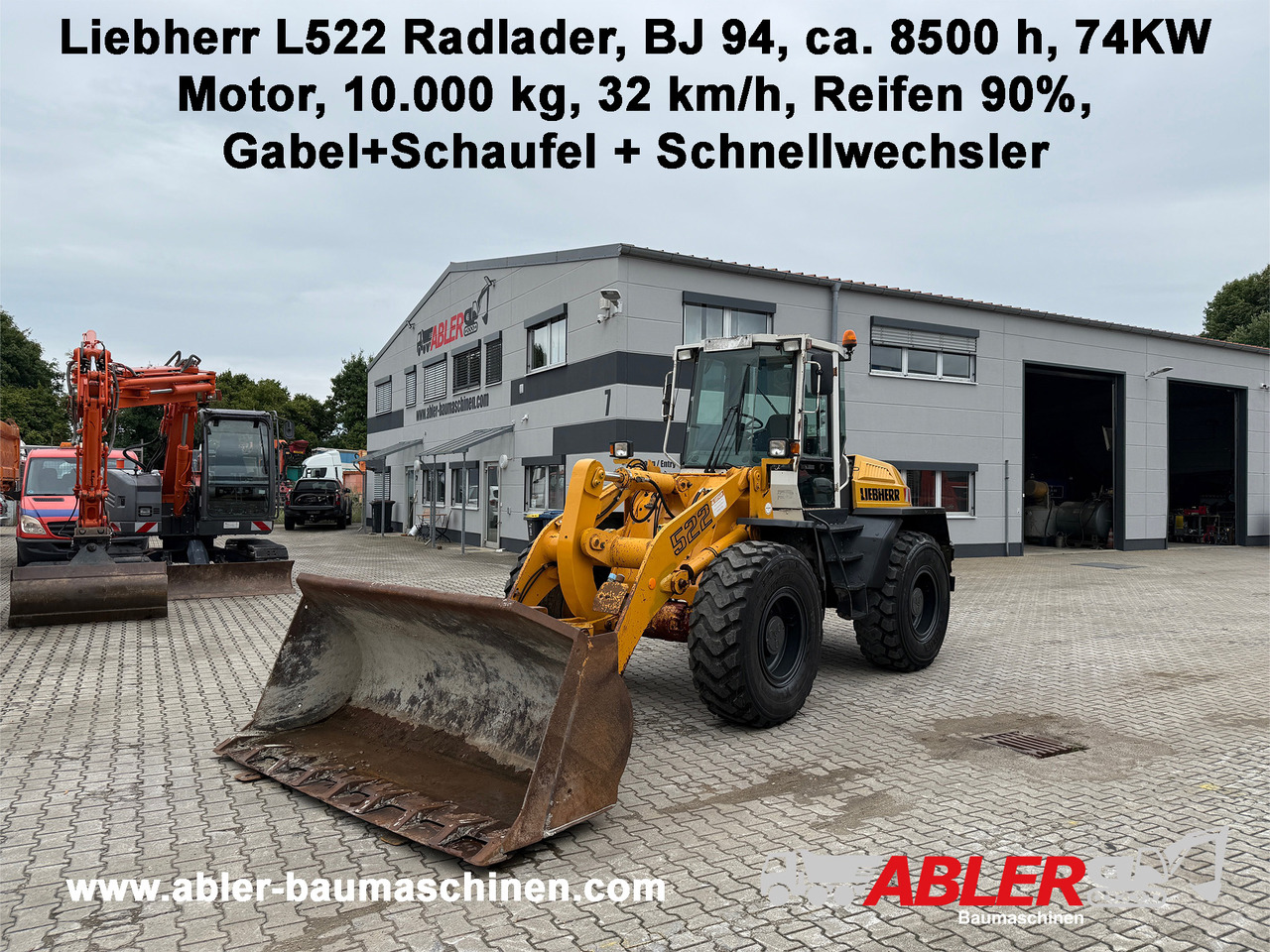 Liebherr L522 Radlader - Chargeuse sur pneus: photos 1 Liebherr L522 Radlader - Chargeuse sur pneus: photos 1