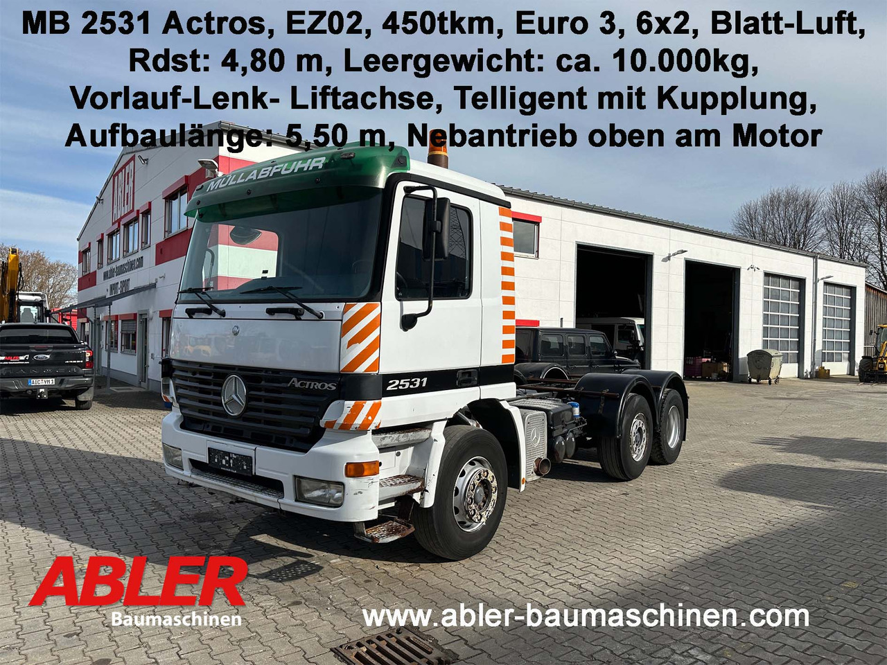 Mercedes-Benz 2531 Actros Fahrgestell - Châssis cabine: photos 1 Mercedes-Benz 2531 Actros Fahrgestell - Châssis cabine: photos 1