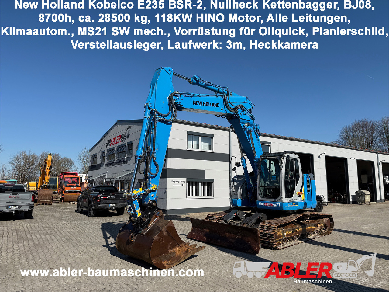 New Holland Kobeclo E235 BSR-2 Nullheck Kettenbagger MS21 - Pelle: photos 1 New Holland Kobeclo E235 BSR-2 Nullheck Kettenbagger MS21 - Pelle: photos 1