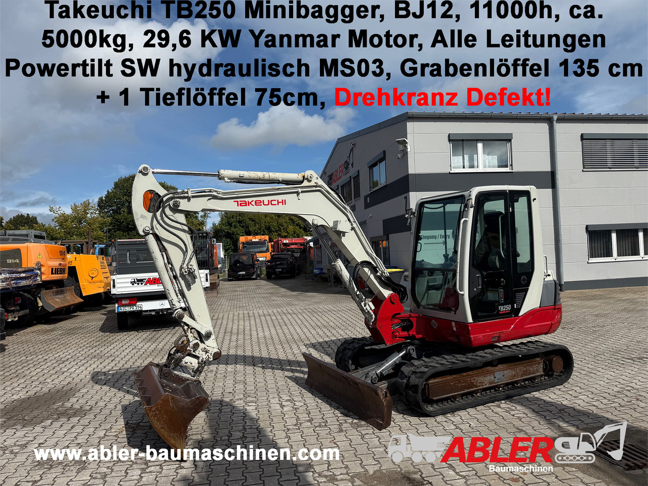 Takeuchi TB250 Minibagger Powertilt MS03 - Pelle: photos 1 Takeuchi TB250 Minibagger Powertilt MS03 - Pelle: photos 1