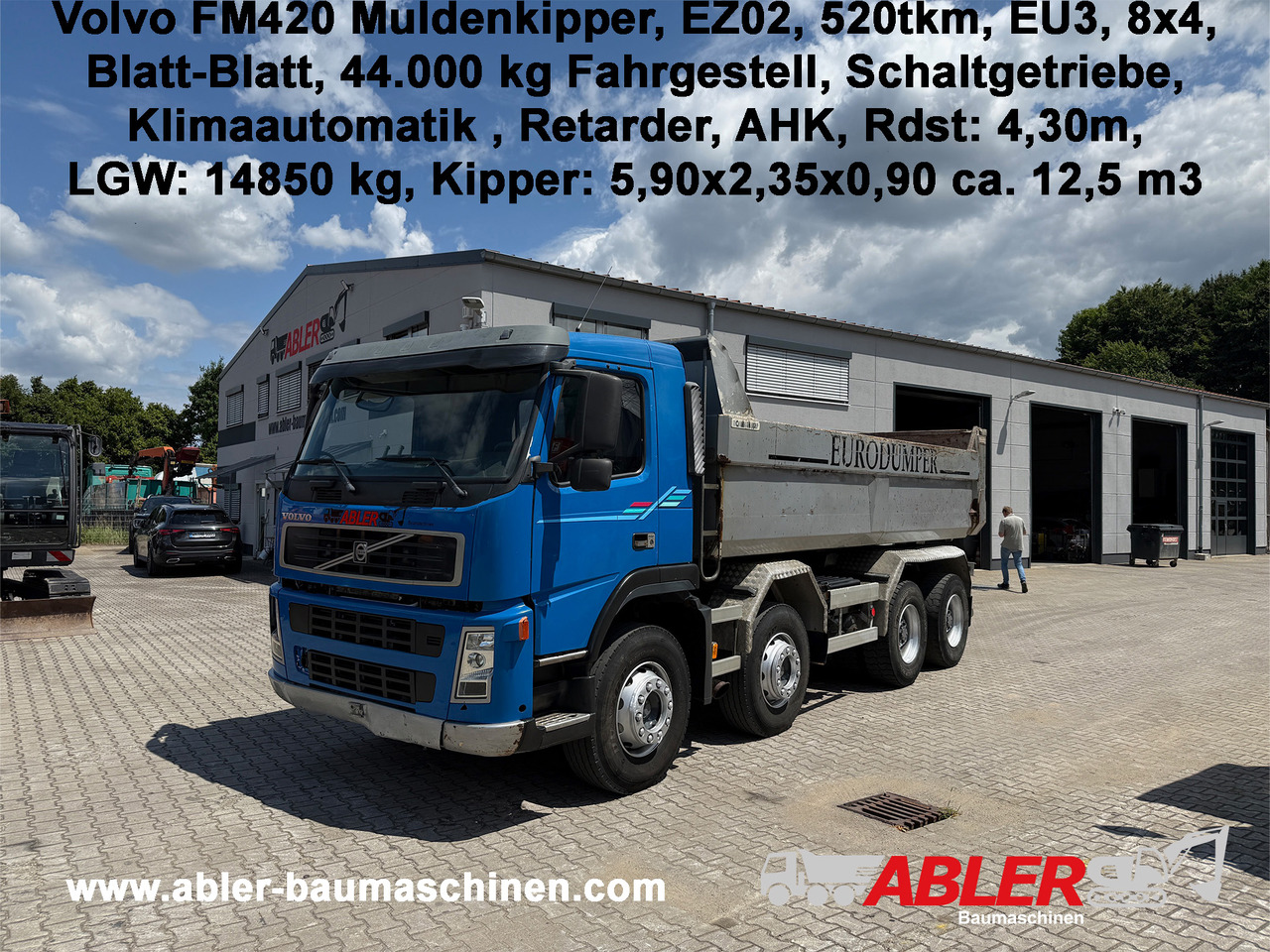 Volvo FM420 Muldenkipper AHK Klima Retarder - Camion benne: photos 1 Volvo FM420 Muldenkipper AHK Klima Retarder - Camion benne: photos 1