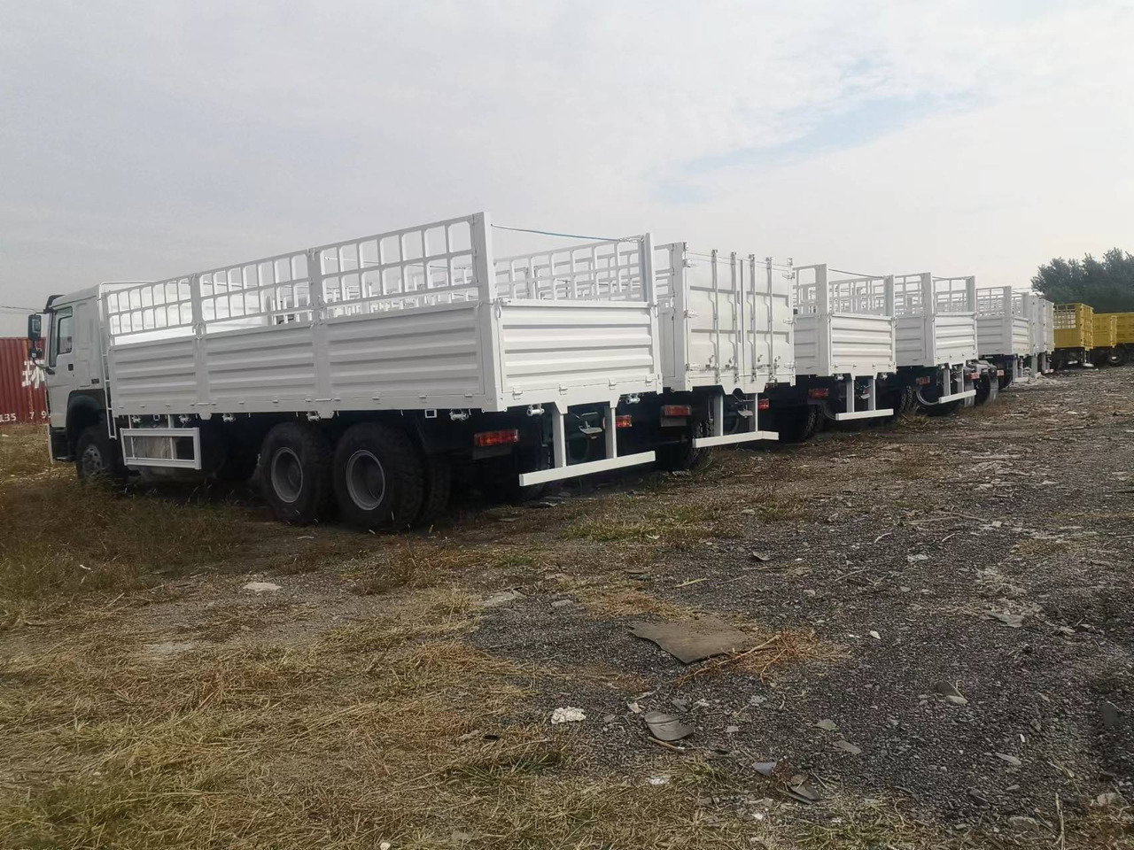 SINOTRUK HOWO DUMP TRUCK WITH FENCE LIVESTOCK TRUCK - Camion benne: photos 1 SINOTRUK HOWO DUMP TRUCK WITH FENCE LIVESTOCK TRUCK - Camion benne: photos 1