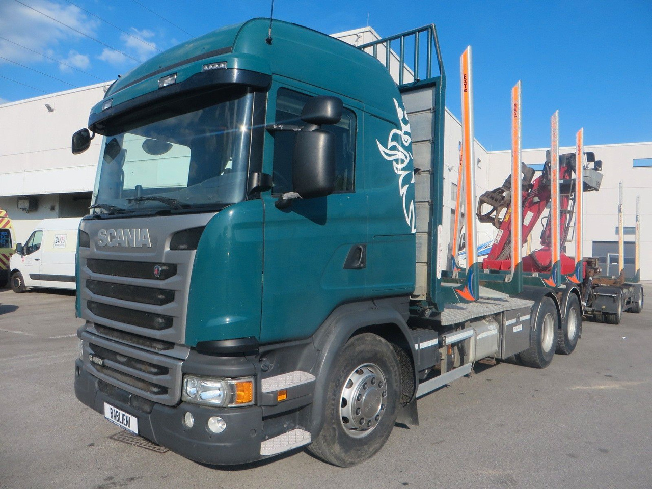 Scania G450 6x4Timber - Camion grumier, Camion grue: photos 1 Scania G450 6x4Timber - Camion grumier, Camion grue: photos 1