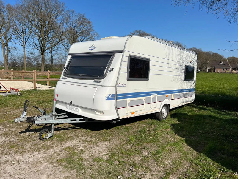 Hobby Excellent zeer nette caravan met voortent, luifel en fietsendrager! - Caravane: photos 1 Hobby Excellent zeer nette caravan met voortent, luifel en fietsendrager! - Caravane: photos 1