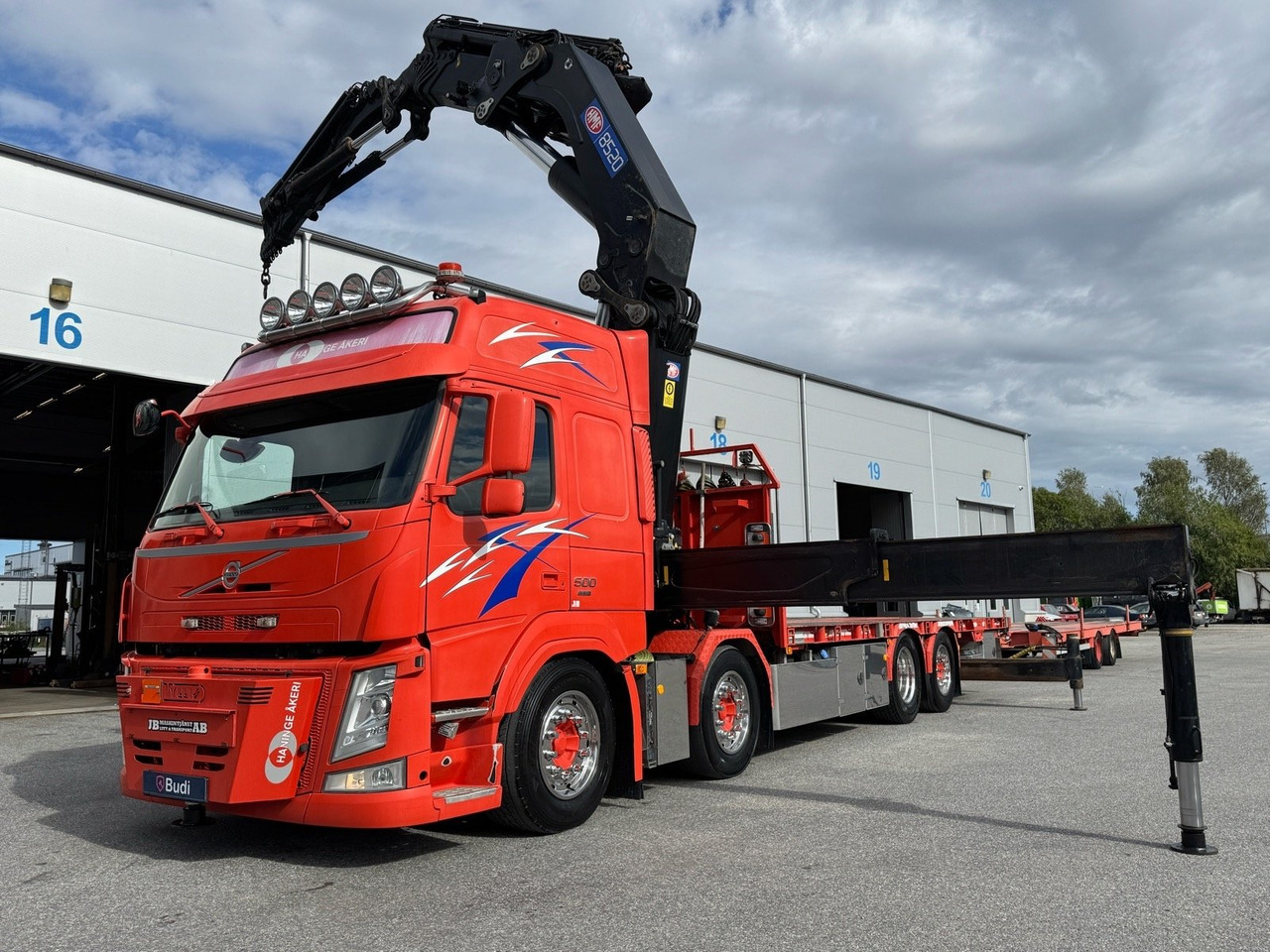Bodbilsekipage Volvo FM 500 8x2 -2016 | HMF8520+Jibb | Tyllis - Camion plateau, Camion grue: photos 1 Bodbilsekipage Volvo FM 500 8x2 -2016 | HMF8520+Jibb | Tyllis - Camion plateau, Camion grue: photos 1