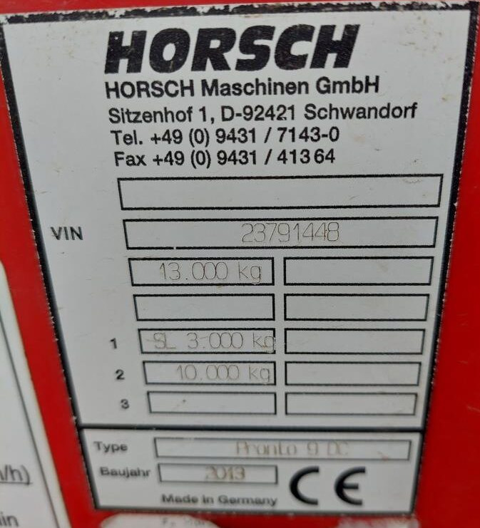 Semoir Horsch Pronto 9 DC GnF: photos 15