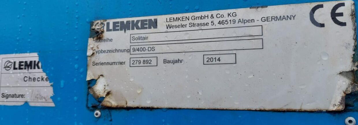 Crédit-bail Lemken Zirkon 10/400 - Solitair 9-400 Lemken Zirkon 10/400 - Solitair 9-400: photos 14