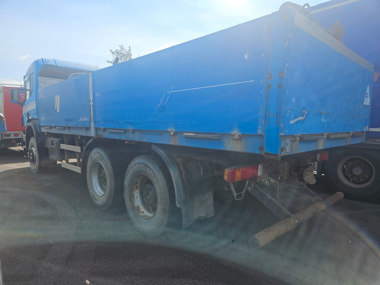 Scania P340 6x6 Pritsche Schaltgetriebe Blatt/Blatt - Camion plateau: photos 4 Scania P340 6x6 Pritsche Schaltgetriebe Blatt/Blatt - Camion plateau: photos 4