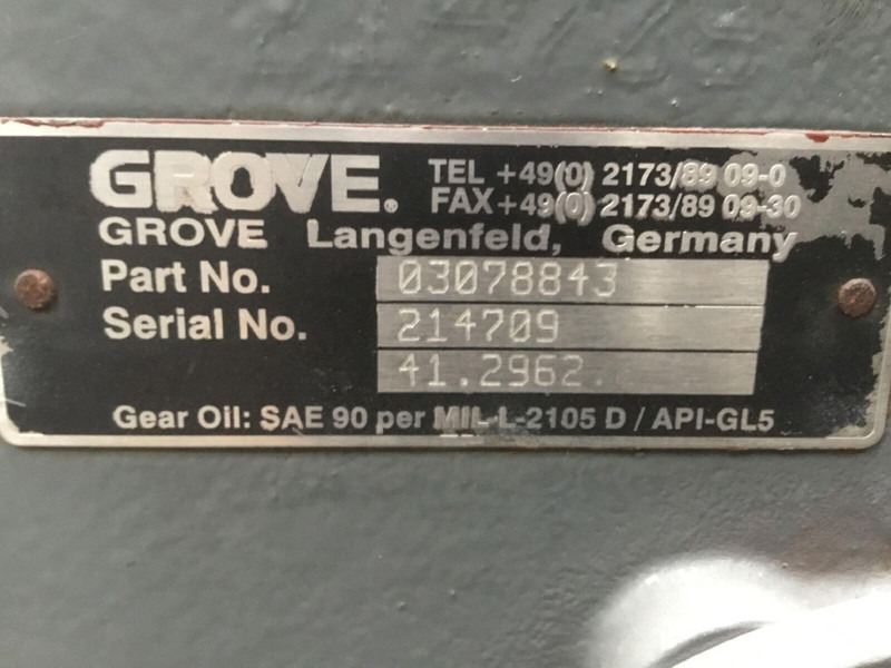 Grove GMK 3055 diff box axle nr 1 - Différentiel pour Grue: photos 5 Grove GMK 3055 diff box axle nr 1 - Différentiel pour Grue: photos 5