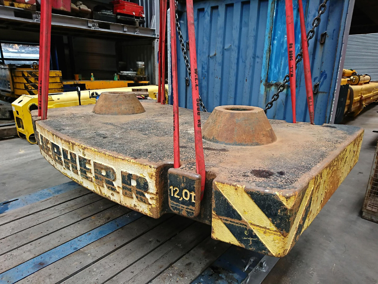 Liebherr LTM 1160-2 counterweight 12 ton - Contrepoids pour Grue mobile: photos 1 Liebherr LTM 1160-2 counterweight 12 ton - Contrepoids pour Grue mobile: photos 1