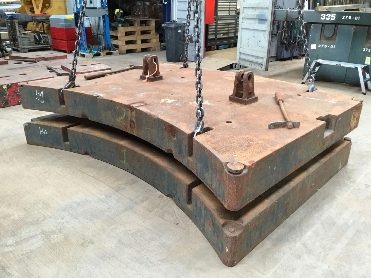 Liebherr LTM 1160 counterweight 12,0 ton - Contrepoids pour Grue mobile: photos 3 Liebherr LTM 1160 counterweight 12,0 ton - Contrepoids pour Grue mobile: photos 3