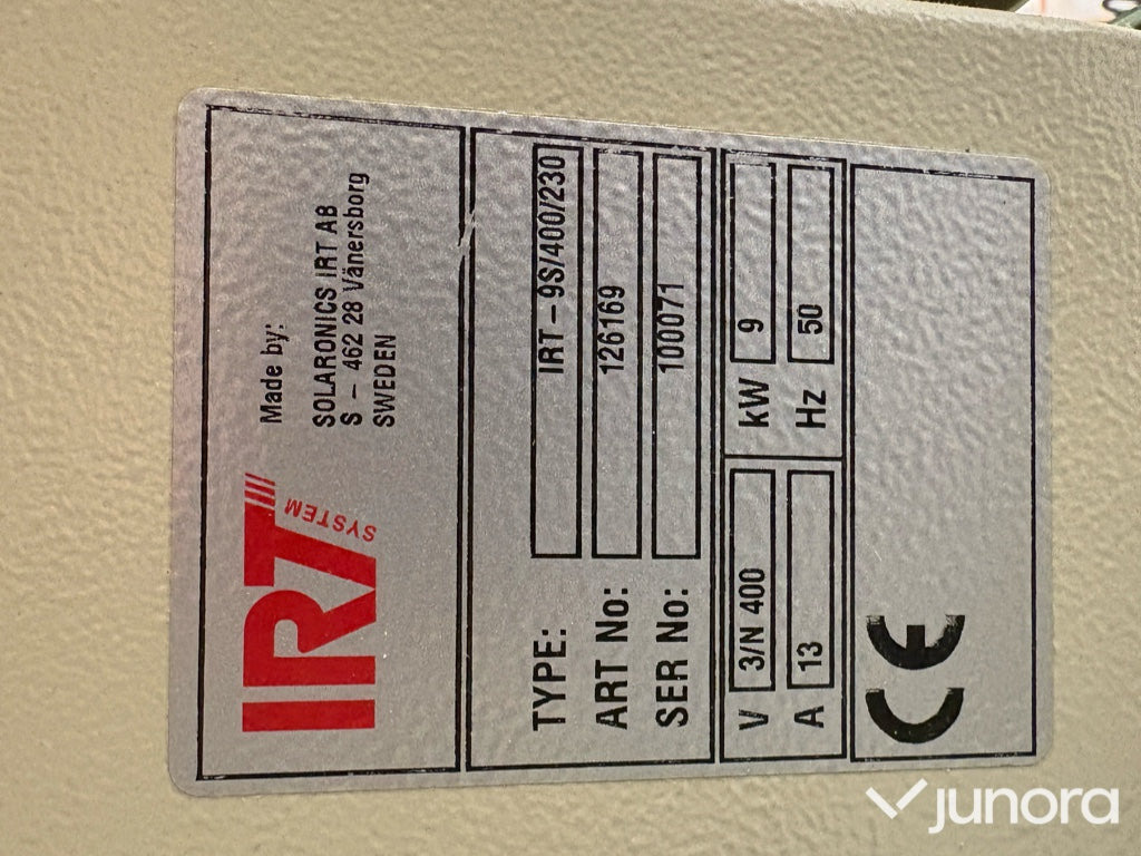 Infraröd värmekälla - IRT-9S/400/230 - Matériel industriel: photos 4 Infraröd värmekälla - IRT-9S/400/230 - Matériel industriel: photos 4