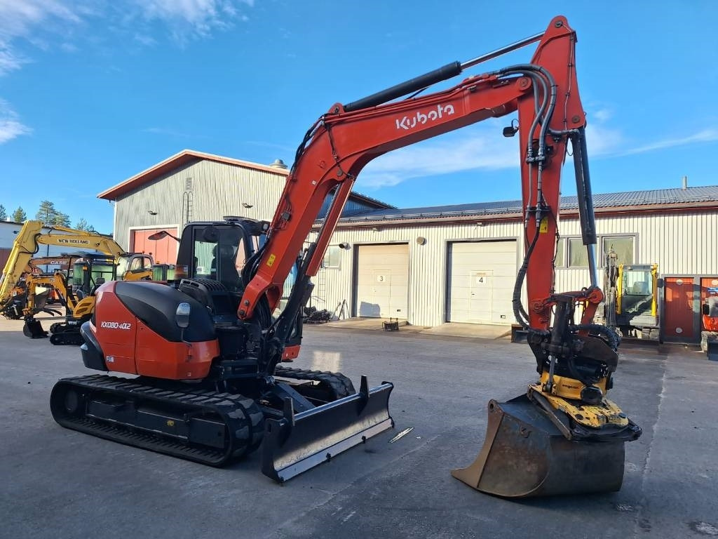 Kubota KX080-4a2 PYÖRITTÄJÄLLÄ - Mini pelle: photos 4 Kubota KX080-4a2 PYÖRITTÄJÄLLÄ - Mini pelle: photos 4