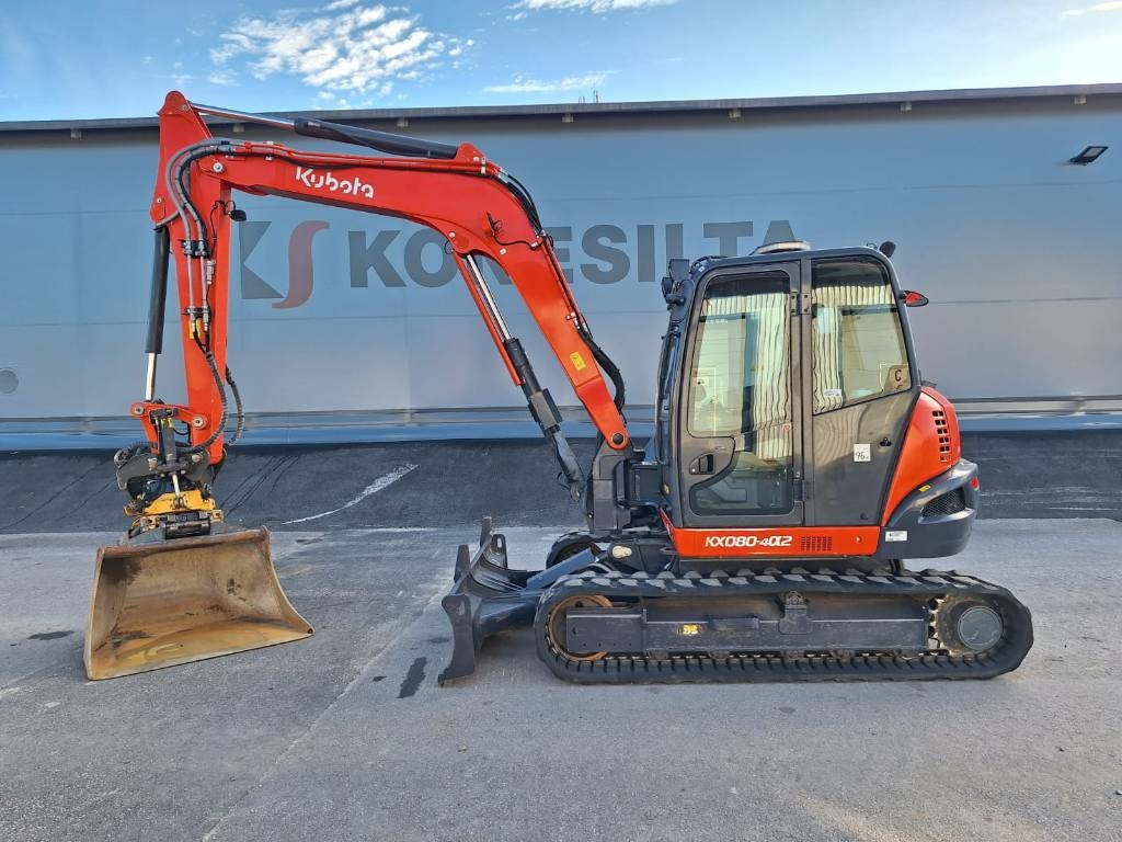 Kubota KX080-4a2 PYÖRITTÄJÄLLÄ - Mini pelle: photos 1 Kubota KX080-4a2 PYÖRITTÄJÄLLÄ - Mini pelle: photos 1