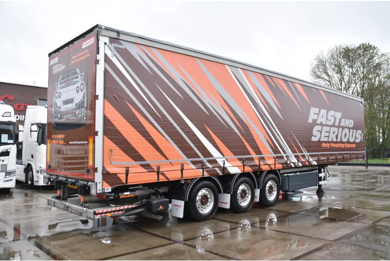 Fruehauf SLIDING CURTAINS/ROOF - TOPLIFT SYSTEM - LIFT AXLE - STEERING AXLE - SAF AXLES - ALCOA'S - DHOLLANDIA - TOP CONDITION - - Semi-remorque rideaux coulissants: photos 2 Fruehauf SLIDING CURTAINS/ROOF - TOPLIFT SYSTEM - LIFT AXLE - STEERING AXLE - SAF AXLES - ALCOA'S - DHOLLANDIA - TOP CONDITION - - Semi-remorque rideaux coulissants: photos 2