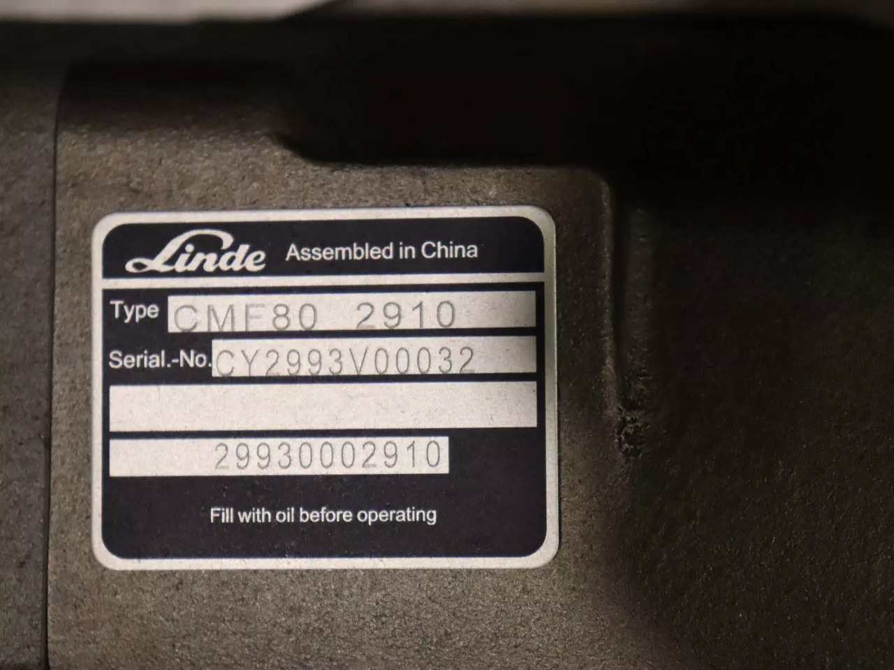 LINDE CMF80 2910 - Moteur hydraulique pour Engins de chantier: photos 4 LINDE CMF80 2910 - Moteur hydraulique pour Engins de chantier: photos 4