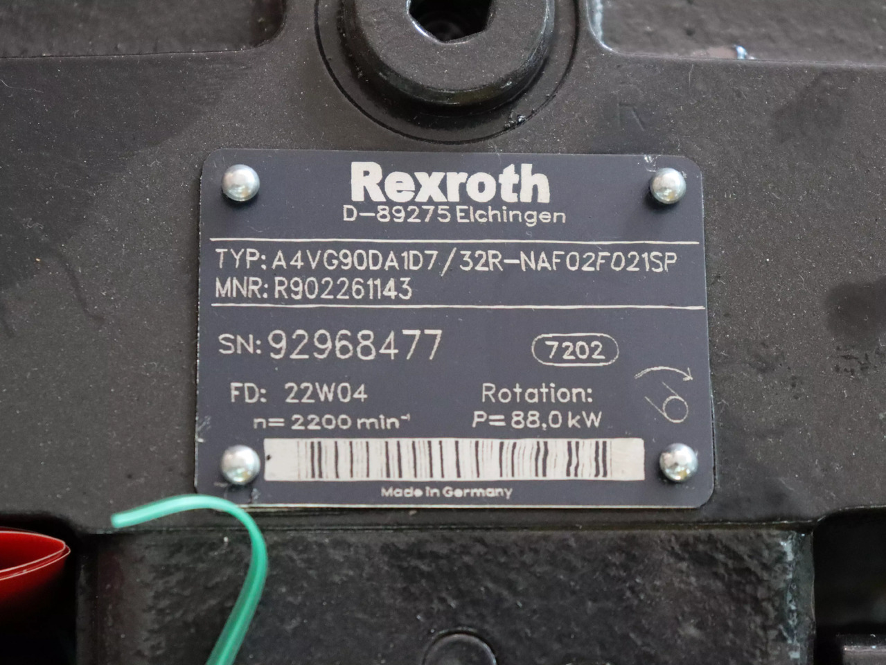 REXROTH A4VG90DA1D7/32R-NAF02F021SP-S - Pompe hydraulique pour Matériel de manutention: photos 3 REXROTH A4VG90DA1D7/32R-NAF02F021SP-S - Pompe hydraulique pour Matériel de manutention: photos 3
