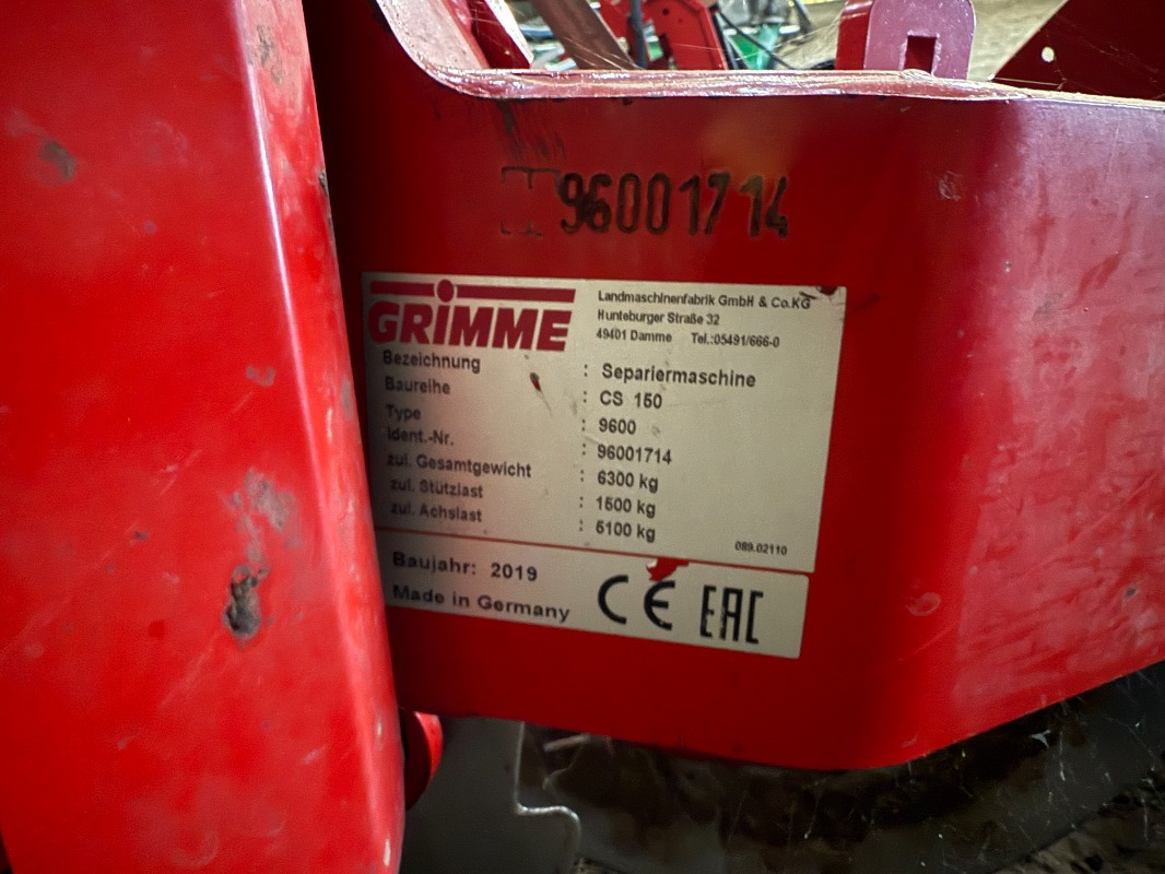 Grimme CS 170 RotaPower - Arracheuse de pommes de terre: photos 2 Grimme CS 170 RotaPower - Arracheuse de pommes de terre: photos 2