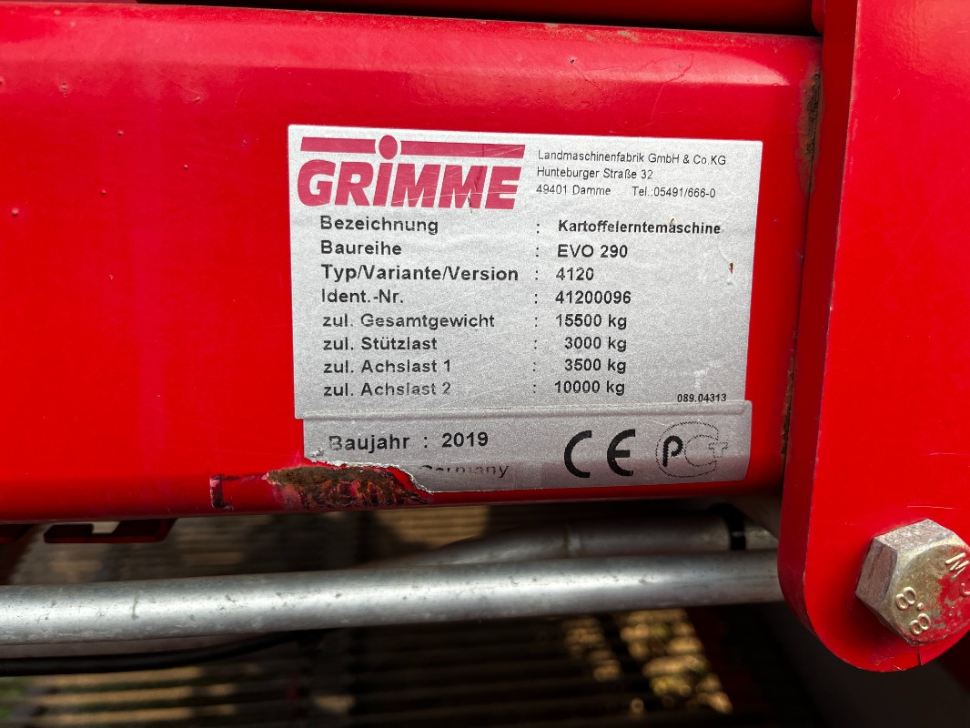 Grimme EVO 290 ClodSep - Matériel de récolte: photos 2 Grimme EVO 290 ClodSep - Matériel de récolte: photos 2