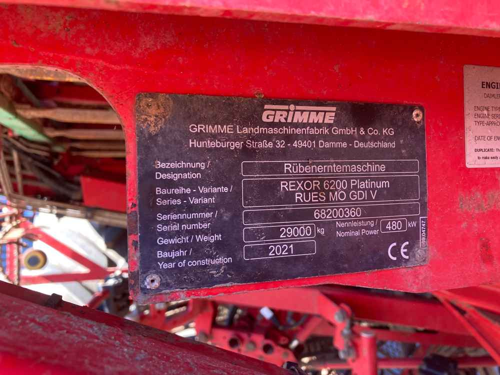 Grimme Grimme Rexor 620 Self-Propelled Sugarbeet Harvester - Outils du sol: photos 2 Grimme Grimme Rexor 620 Self-Propelled Sugarbeet Harvester - Outils du sol: photos 2