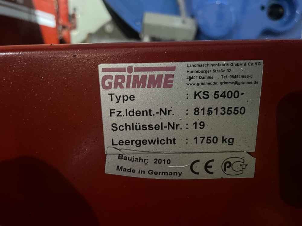 Grimme KS 5400 - Matériel de récolte: photos 2 Grimme KS 5400 - Matériel de récolte: photos 2