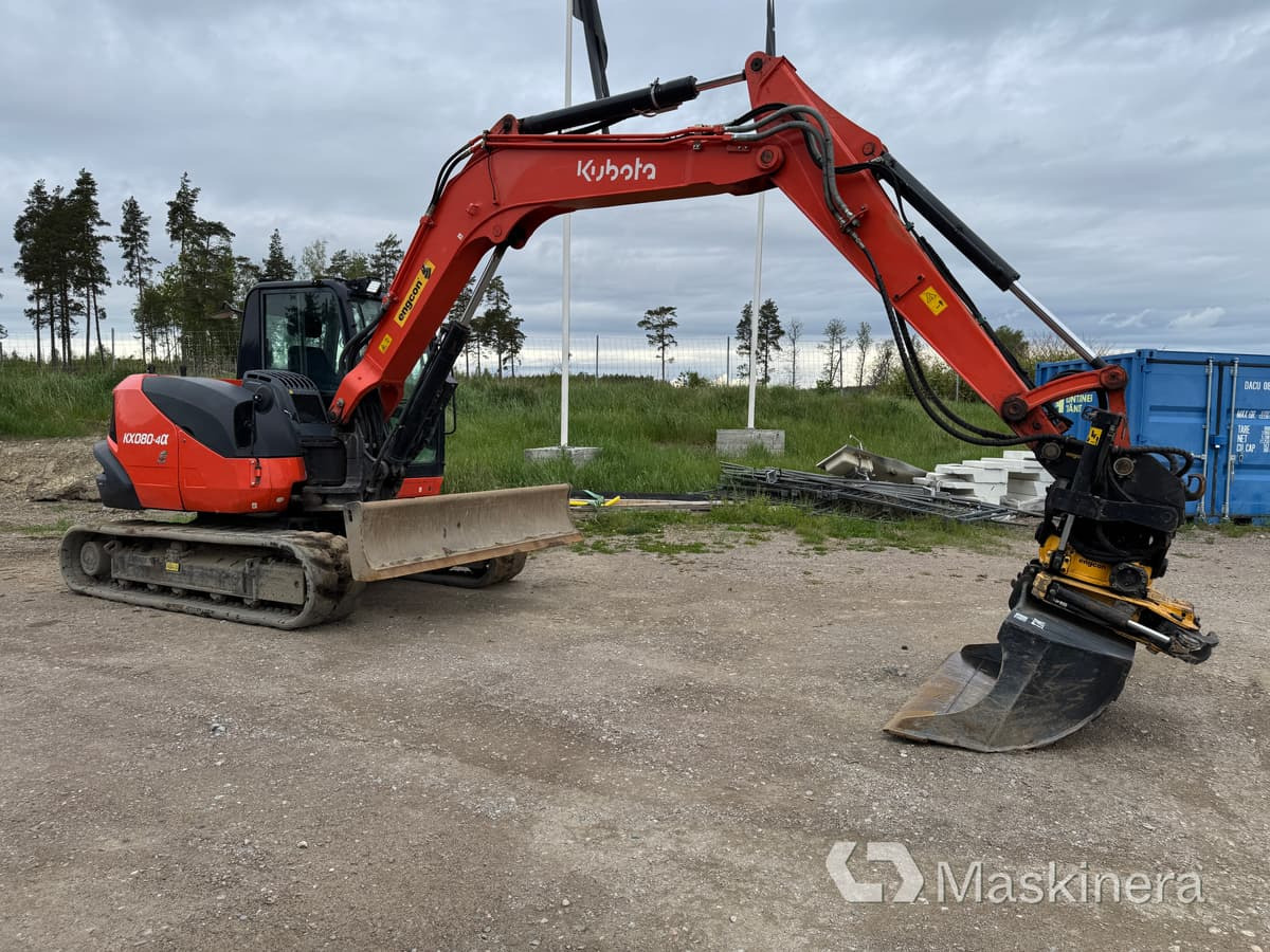 Grävmaskin Kubota KX 080-4 - Pelle sur chenille: photos 3 Grävmaskin Kubota KX 080-4 - Pelle sur chenille: photos 3