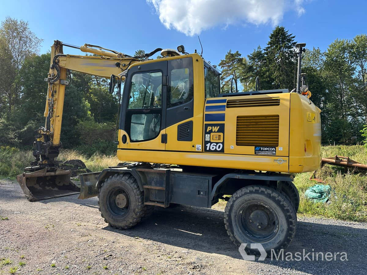 Hjulgrävare Komatsu PW160-10 med 3D maskinstyrning - Pelle sur chenille: photos 3 Hjulgrävare Komatsu PW160-10 med 3D maskinstyrning - Pelle sur chenille: photos 3