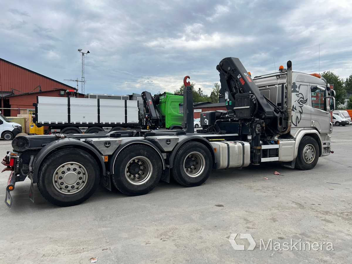 Kranväxlare Scania P410 8x4 - Camion ampliroll, Camion grue: photos 5 Kranväxlare Scania P410 8x4 - Camion ampliroll, Camion grue: photos 5