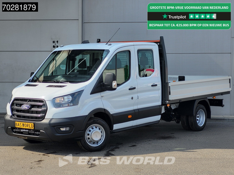 Ford Transit 170pk Automaat Dubbel Cabine 3500kg Trekhaak Open Laadbak Pritsche SYNC4 scherm CarPlay Camera Airco Trekhaak Cruise control - Fourgon plateau: photos 1 Ford Transit 170pk Automaat Dubbel Cabine 3500kg Trekhaak Open Laadbak Pritsche SYNC4 scherm CarPlay Camera Airco Trekhaak Cruise control - Fourgon plateau: photos 1