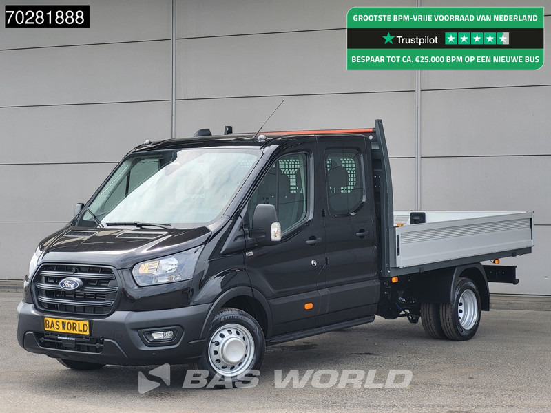 Ford Transit 170pk Automaat Dubbel Cabine 3500kg Trekhaak Open Laadbak Pritsche SYNC4 scherm CarPlay Camera Airco Trekhaak Cruise control - Fourgon plateau: photos 1 Ford Transit 170pk Automaat Dubbel Cabine 3500kg Trekhaak Open Laadbak Pritsche SYNC4 scherm CarPlay Camera Airco Trekhaak Cruise control - Fourgon plateau: photos 1