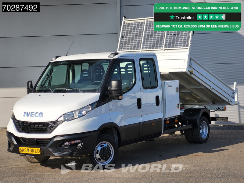 Iveco Daily 35C16 3.0L Kipper met Kist Dubbel Cabine Dubbellucht 3,5t Trekhaak Navi Airco Cruise Camera Euro6 Tipper Benne Kieper 2m3 Airco - Véhicule utilitaire benne: photos 1 Iveco Daily 35C16 3.0L Kipper met Kist Dubbel Cabine Dubbellucht 3,5t Trekhaak Navi Airco Cruise Camera Euro6 Tipper Benne Kieper 2m3 Airco - Véhicule utilitaire benne: photos 1