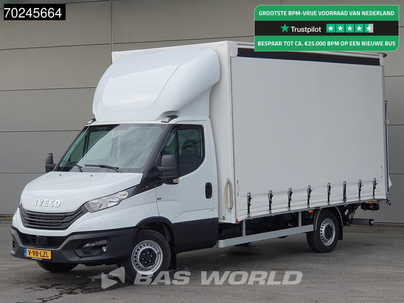 Iveco Daily 35S18 3.0L Laadklep 180PK Schuifzeilen Airco Cruise Bakwagen Euro6 Meubelbak Zeilenwagen Schuifzeil Plane 22m3 Airco Cruise cont - Véhicule utilitaire plateau baché: photos 1 Iveco Daily 35S18 3.0L Laadklep 180PK Schuifzeilen Airco Cruise Bakwagen Euro6 Meubelbak Zeilenwagen Schuifzeil Plane 22m3 Airco Cruise cont - Véhicule utilitaire plateau baché: photos 1