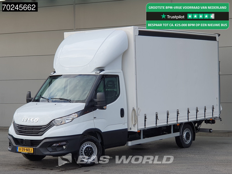 Iveco Daily 35S18 3.0L Laadklep 180PK Schuifzeilen Airco Cruise Bakwagen Euro6 Meubelbak Zeilenwagen Schuifzeil Plane 22m3 Airco Cruise cont - Véhicule utilitaire plateau baché: photos 1 Iveco Daily 35S18 3.0L Laadklep 180PK Schuifzeilen Airco Cruise Bakwagen Euro6 Meubelbak Zeilenwagen Schuifzeil Plane 22m3 Airco Cruise cont - Véhicule utilitaire plateau baché: photos 1