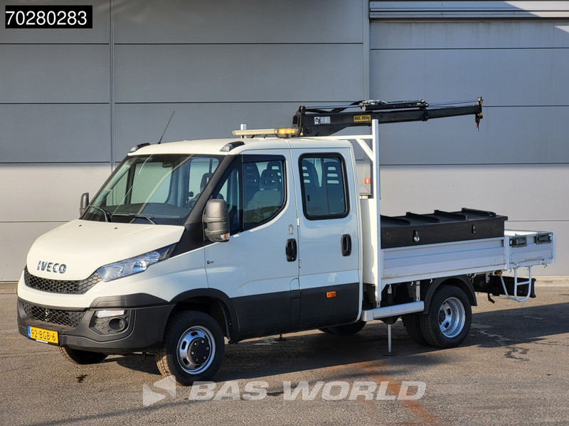 Iveco Daily 50C17 3,0L Automaat 170PK HIAB 017T-2 DC Open laadbak Dubbellucht Airco Euro6 Pickup Crane Kraanwagen Kranwagen Pritsche Airco D - Fourgon plateau: photos 1 Iveco Daily 50C17 3,0L Automaat 170PK HIAB 017T-2 DC Open laadbak Dubbellucht Airco Euro6 Pickup Crane Kraanwagen Kranwagen Pritsche Airco D - Fourgon plateau: photos 1