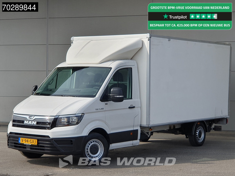 MAN TGE 3.180 D'Hollandia Laadklep Bakwagen Airco Cruise Lat om Lat Euro6 Meubelbak Koffer 19m3 Airco Cruise control - Fourgon: photos 1 MAN TGE 3.180 D'Hollandia Laadklep Bakwagen Airco Cruise Lat om Lat Euro6 Meubelbak Koffer 19m3 Airco Cruise control - Fourgon: photos 1