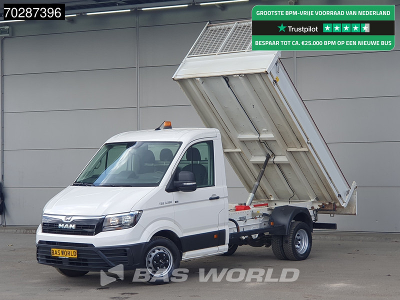 MAN TGE 3.180 Kipper Dubbellucht 3,5t Trekhaak Airco Cruise Euro6 Tipper Benne Kieper 2m3 Airco Trekhaak Cruise control - Véhicule utilitaire benne: photos 1 MAN TGE 3.180 Kipper Dubbellucht 3,5t Trekhaak Airco Cruise Euro6 Tipper Benne Kieper 2m3 Airco Trekhaak Cruise control - Véhicule utilitaire benne: photos 1