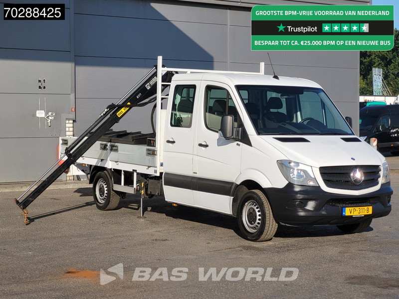 Mercedes-Benz Sprinter 310 CDI Euro6 Automaat Open laadbak Kraanwagen HIAB 017T-2 Navi Airco Euro6 Kraan Crane Kranwagen Pickup Pritsche Airco - Fourgon plateau: photos 1 Mercedes-Benz Sprinter 310 CDI Euro6 Automaat Open laadbak Kraanwagen HIAB 017T-2 Navi Airco Euro6 Kraan Crane Kranwagen Pickup Pritsche Airco - Fourgon plateau: photos 1
