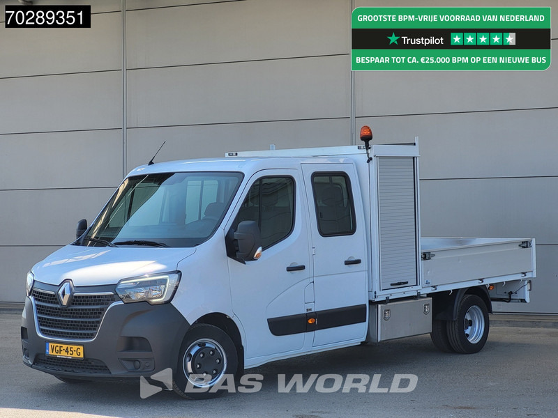 Renault Master 145PK Open Laadbak Dubbellucht 3,5t Trekhaak DC Dubbel Cabine Airco Cruise Euro6 Pritsche Pickup Open Box Airco Trekhaak Cruise contro - Fourgon plateau: photos 1 Renault Master 145PK Open Laadbak Dubbellucht 3,5t Trekhaak DC Dubbel Cabine Airco Cruise Euro6 Pritsche Pickup Open Box Airco Trekhaak Cruise contro - Fourgon plateau: photos 1