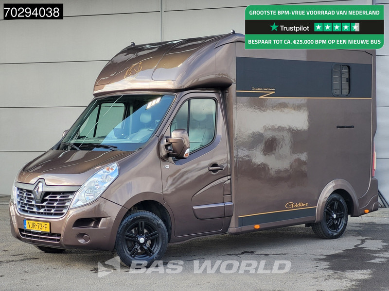 Renault Master 130pk Paardenwagen Hengstenuitvoeren Trekhaak Airco Euro6 Horsetruck Veewagen Horse 14m3 Airco Trekhaak - Véhicule utilitaire: photos 1 Renault Master 130pk Paardenwagen Hengstenuitvoeren Trekhaak Airco Euro6 Horsetruck Veewagen Horse 14m3 Airco Trekhaak - Véhicule utilitaire: photos 1