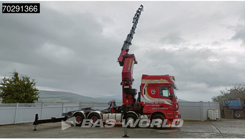 DAF XF105.510 XF 8X4 Palfinger PK150.002 9x Extensions Winch Big-Axle Euro 5 Kran Crane - Camion plateau, Camion grue: photos 3 DAF XF105.510 XF 8X4 Palfinger PK150.002 9x Extensions Winch Big-Axle Euro 5 Kran Crane - Camion plateau, Camion grue: photos 3