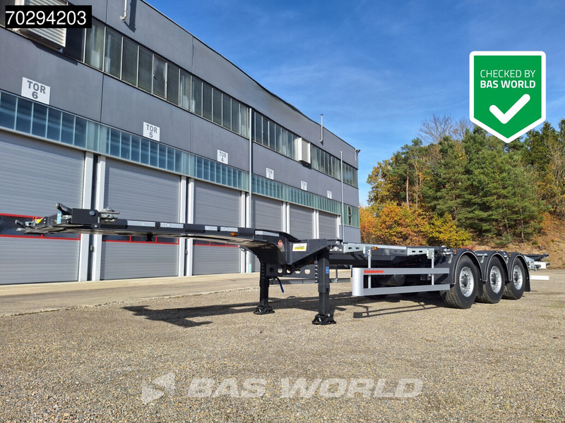 Kässbohrer K.SHG S / 40 - 12 / 27 EU 3 axles NEW! Container Chassis - Semi-remorque porte-conteneur/ Caisse mobile: photos 2 Kässbohrer K.SHG S / 40 - 12 / 27 EU 3 axles NEW! Container Chassis - Semi-remorque porte-conteneur/ Caisse mobile: photos 2