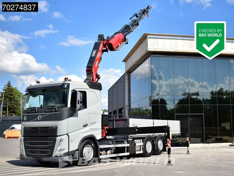 Volvo FH 500 6X2 Fassi F545RA Kran Crane VEB+ Lift-Lenkachse Euro 6 Fassi - Camion plateau, Camion grue: photos 1 Volvo FH 500 6X2 Fassi F545RA Kran Crane VEB+ Lift-Lenkachse Euro 6 Fassi - Camion plateau, Camion grue: photos 1