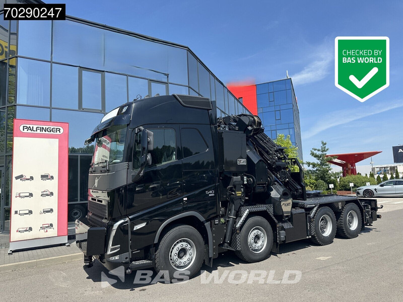 Volvo FH 540 FH 8X4 NEW! Palfinger PK1050 TEC G Crane Kran + JIB Winch Dynamic Steering Navi - Camion plateau, Camion grue: photos 1 Volvo FH 540 FH 8X4 NEW! Palfinger PK1050 TEC G Crane Kran + JIB Winch Dynamic Steering Navi - Camion plateau, Camion grue: photos 1