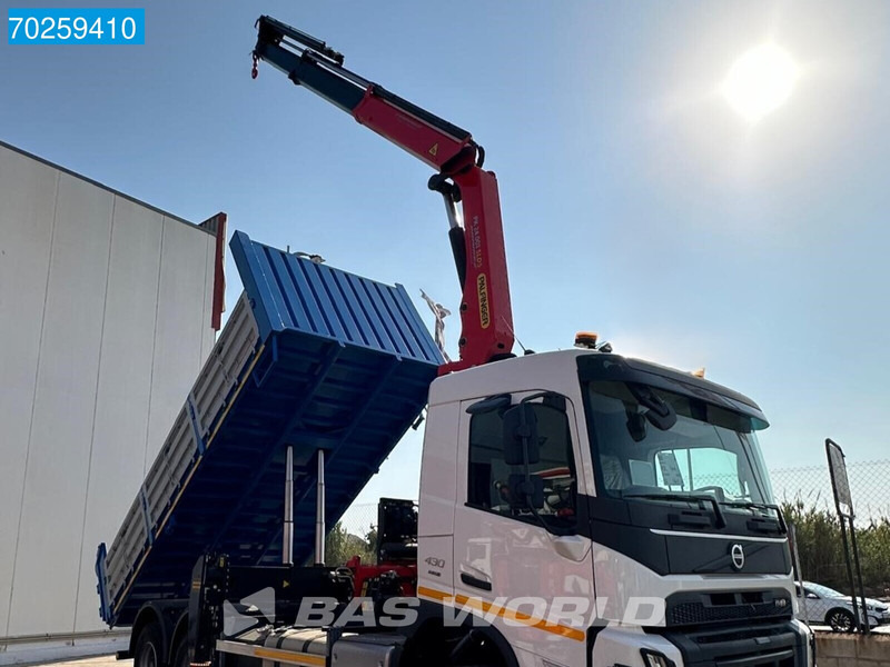 Camion benne, Camion grue neuf Volvo FMX 430 6X4 Palfinger PK24.001 SLD5 Kran Crane 12m3 Big-Axle Euro 6: photos 5