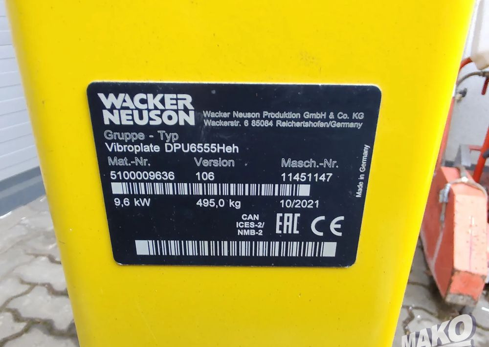Wacker Neuson DPU6555Heh - Compacteur: photos 5 Wacker Neuson DPU6555Heh - Compacteur: photos 5