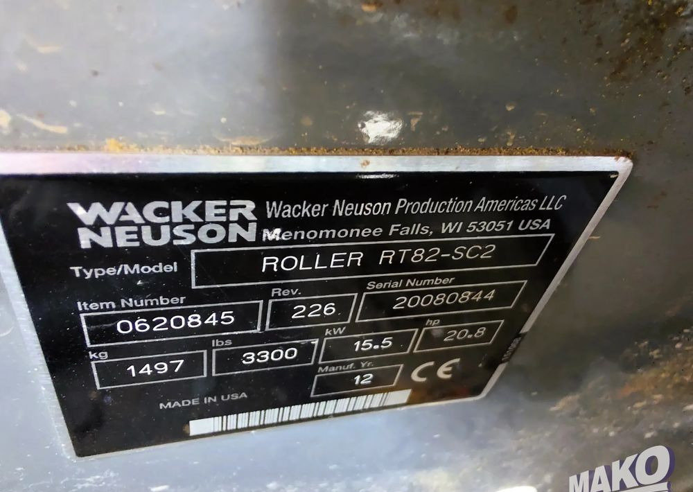 Compacteur Wacker Neuson RT82-SC2: photos 9