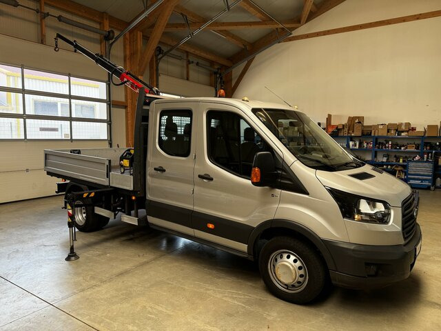 FORD Transit FT 350L Doka TdCI 1.2t Fassi Kran - Fourgon plateau, Utilitaire double cabine: photos 1 FORD Transit FT 350L Doka TdCI 1.2t Fassi Kran - Fourgon plateau, Utilitaire double cabine: photos 1