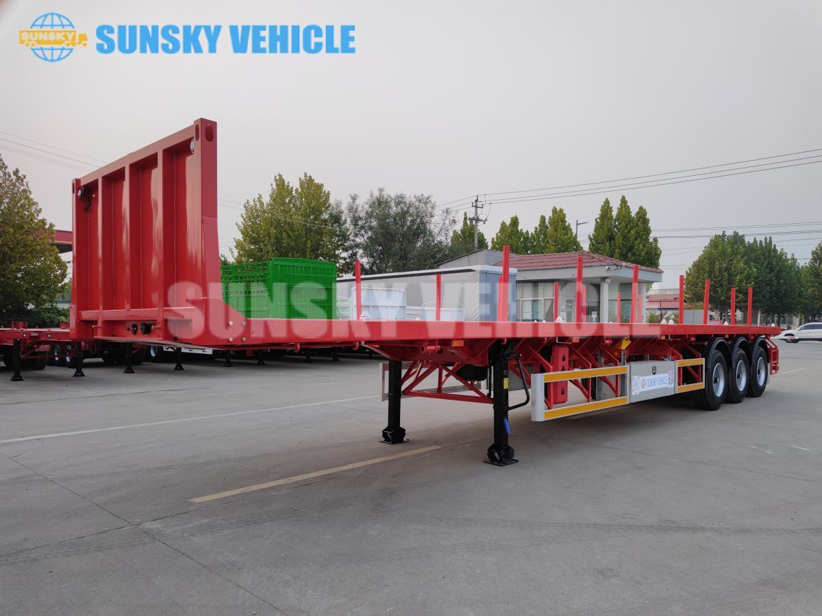 SUNSKY 3-axle Flat Deck Trailer - Semi-remorque plateau: photos 1 SUNSKY 3-axle Flat Deck Trailer - Semi-remorque plateau: photos 1
