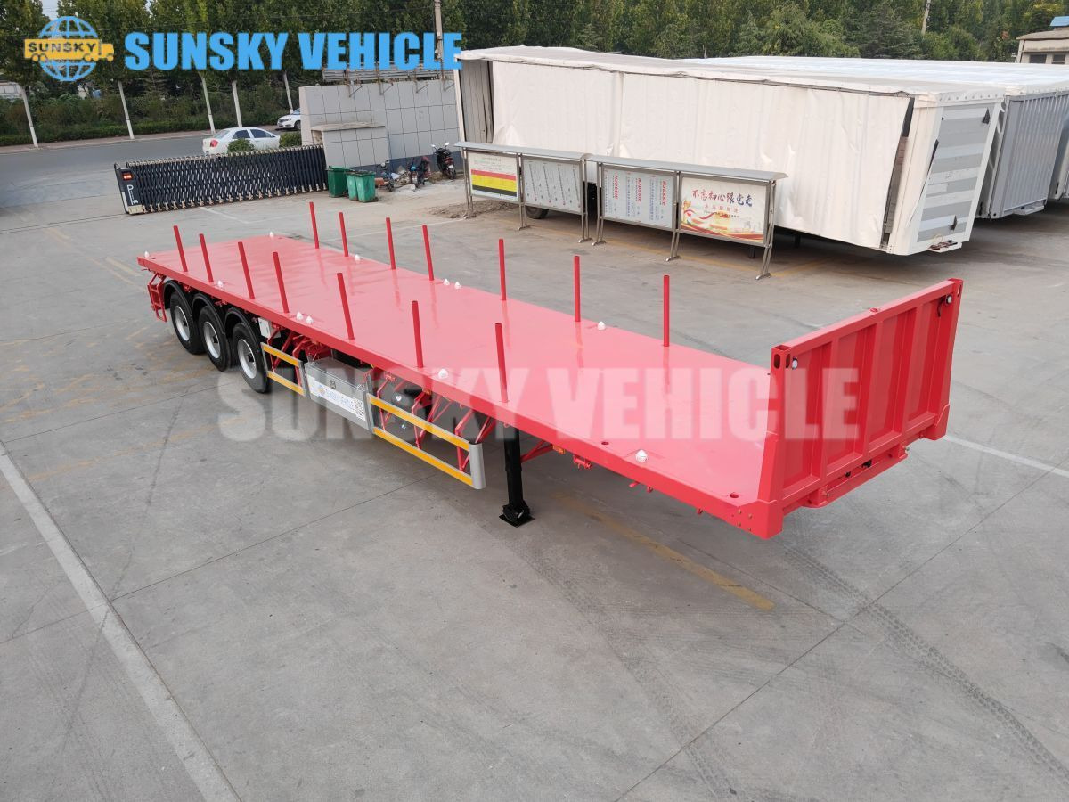 SUNSKY 3-axle Flat Deck Trailer - Semi-remorque plateau: photos 2 SUNSKY 3-axle Flat Deck Trailer - Semi-remorque plateau: photos 2