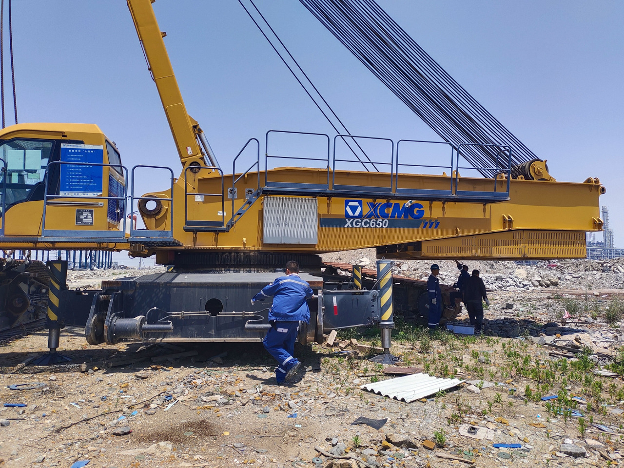 XCMG Official Hydraulic Lifting Crawler Crane XGC650 650 Used Mobile Crane Price For Sale - Grue sur chenilles: photos 2 XCMG Official Hydraulic Lifting Crawler Crane XGC650 650 Used Mobile Crane Price For Sale - Grue sur chenilles: photos 2